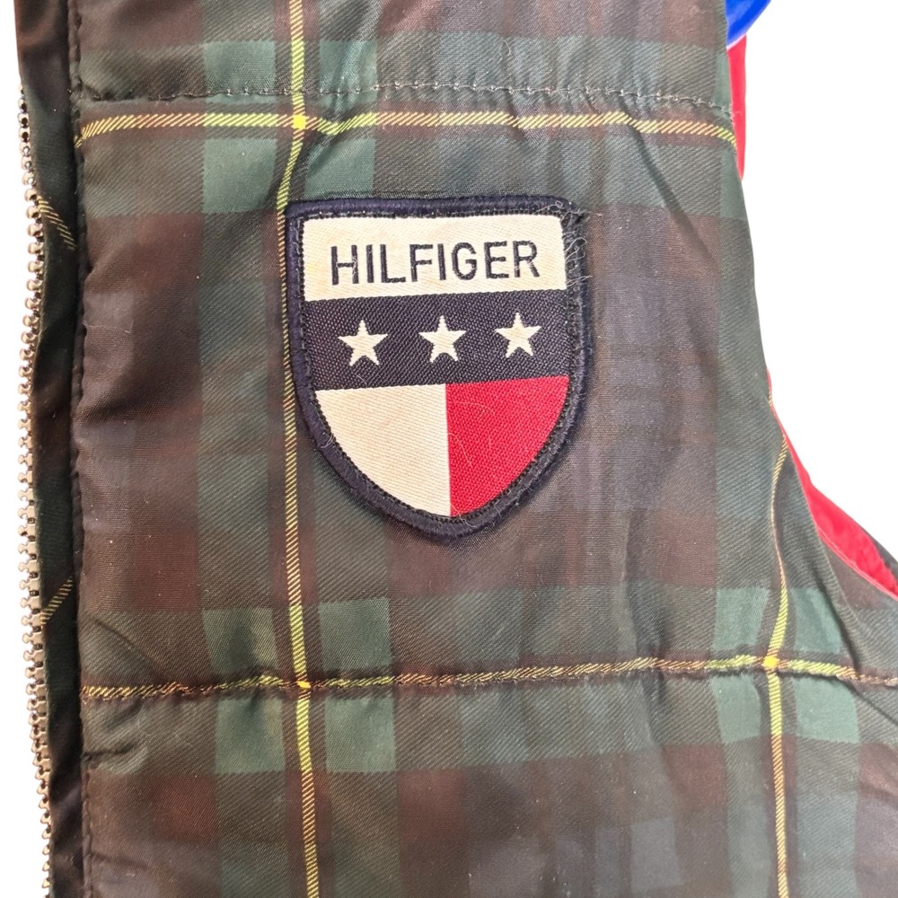 Kids‎ Tommy Hilfiger Plaid Puffer Vest Red Lined Size 3T - Picture 6 of 10